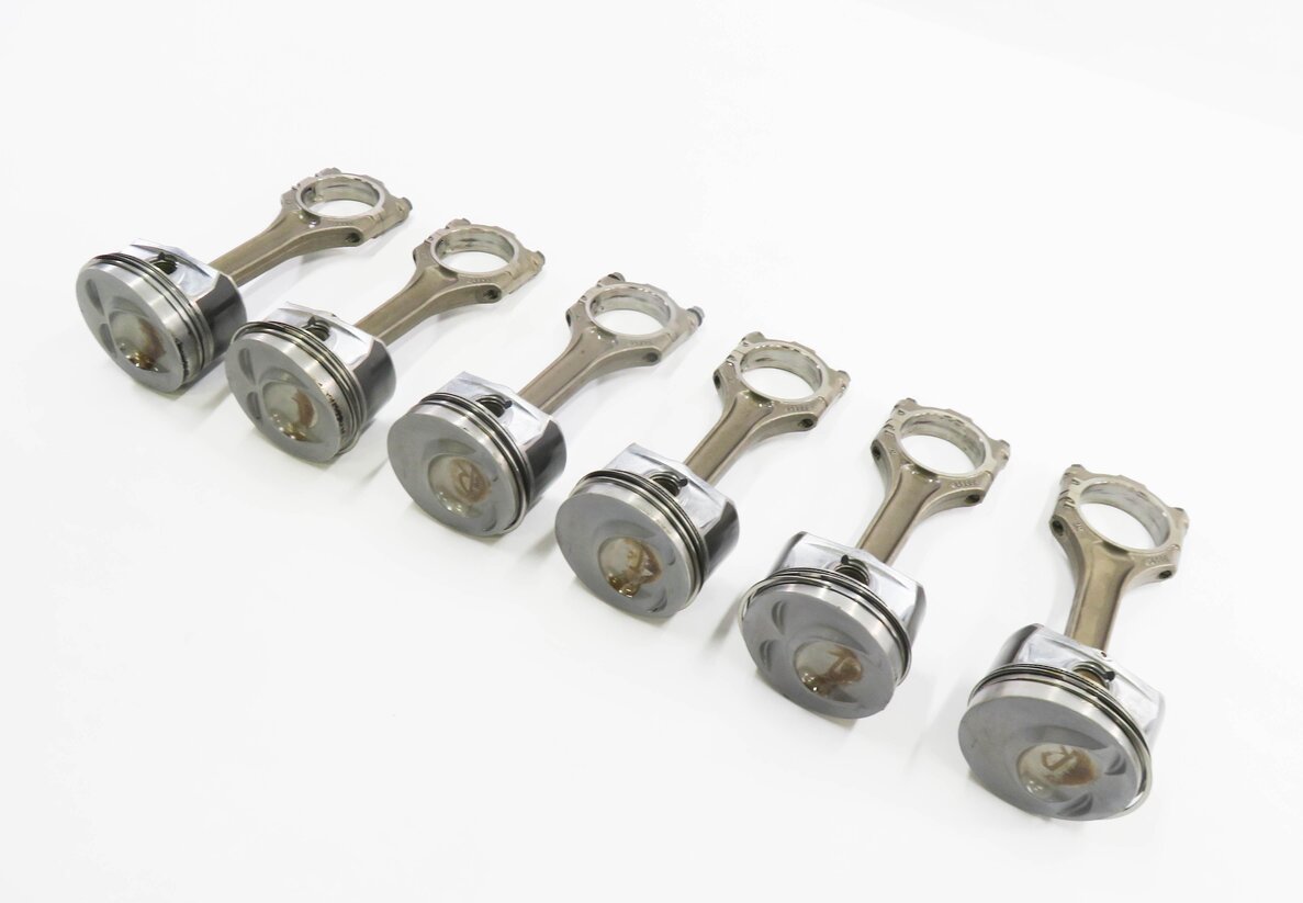 2008-2010 PORSCHE CAYENNE (957) 3.6L VR6 ENGINE - PISTON w/ CONNECTING ROD SET-6
