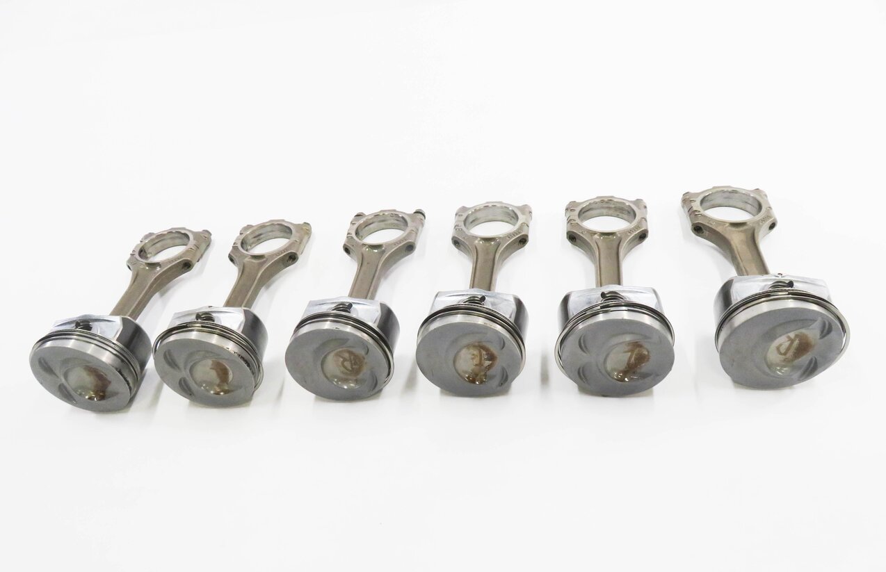 Thumbnail 3: 2008-2010 PORSCHE CAYENNE (957) 3.6L VR6 ENGINE - PISTON w/ CONNECTING ROD SET-6