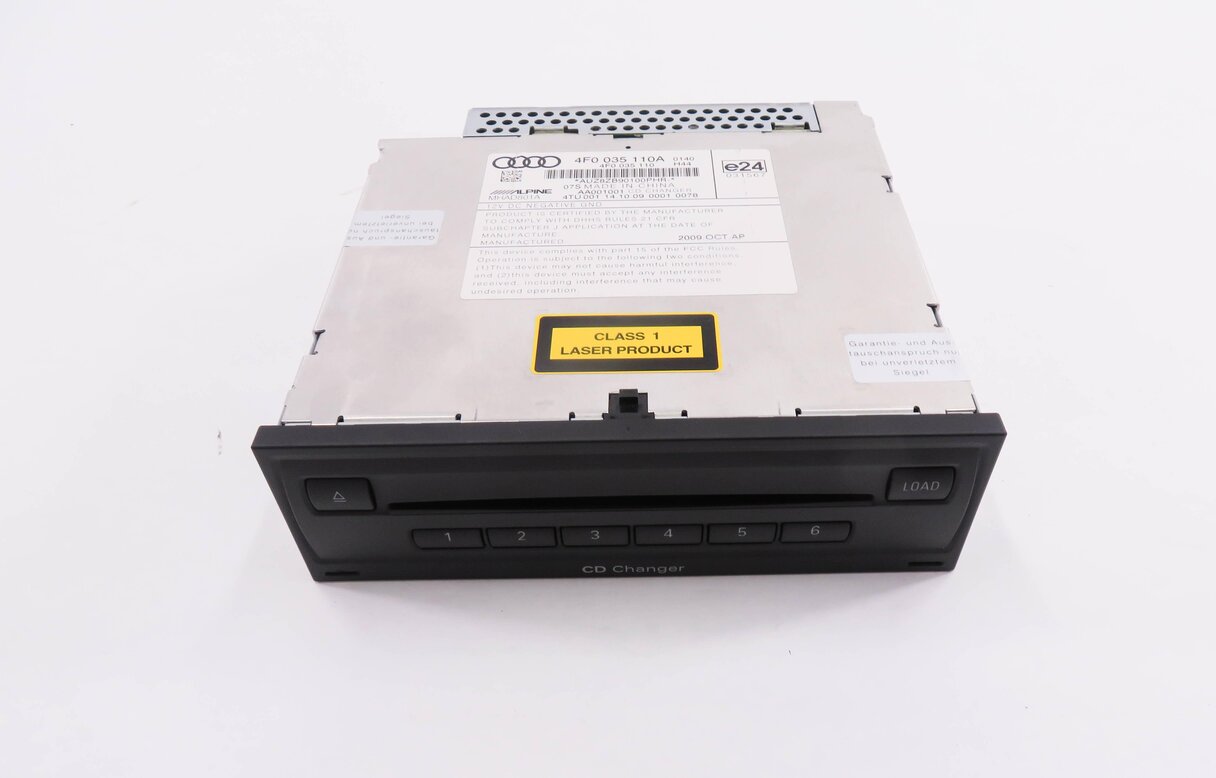 Thumbnail 2: 2007-2011 AUDI Q7 (4L) RADIO STEREO 6 DISC CD CHANGER PLAYER READER DRIVE