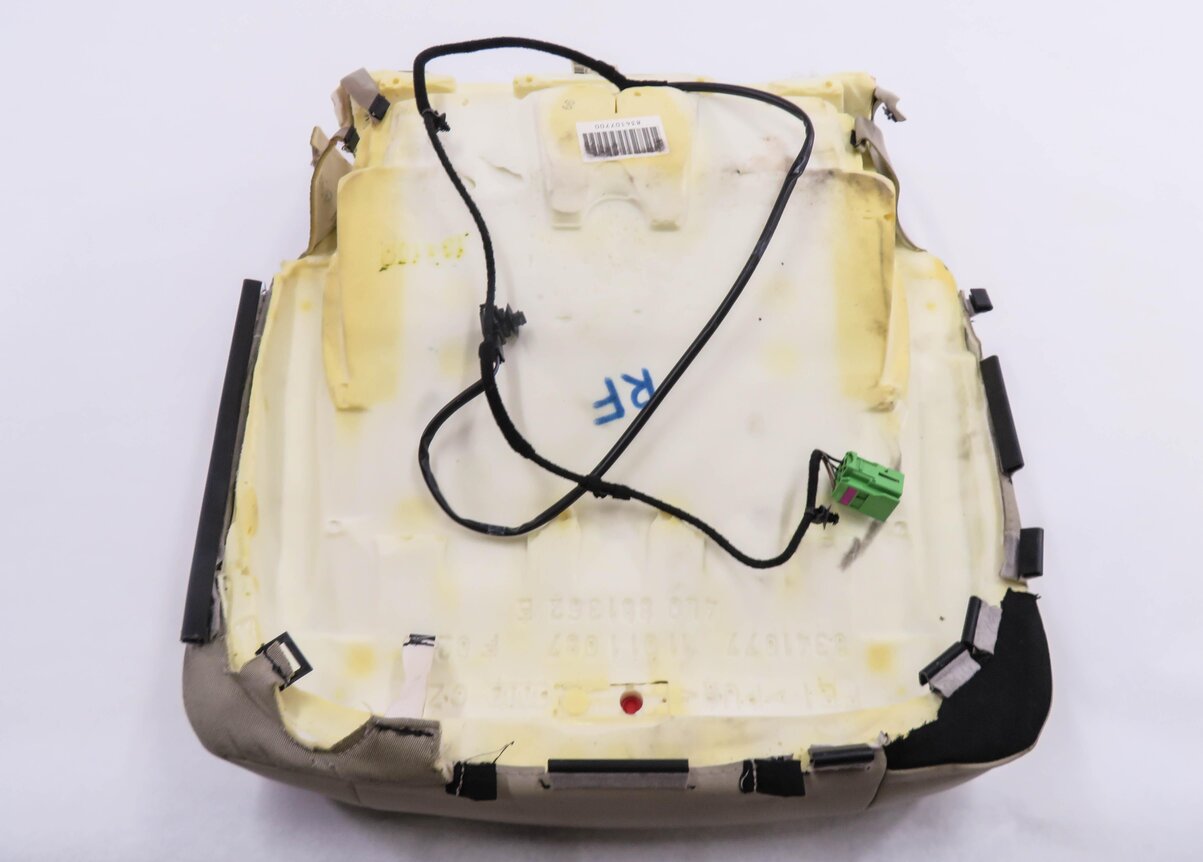 Thumbnail 6: 2010 AUDI Q7 (4L) PASSENGER - LOWER BOTTOM HEATED SEAT CUSHION (BEIGE LEATHER)