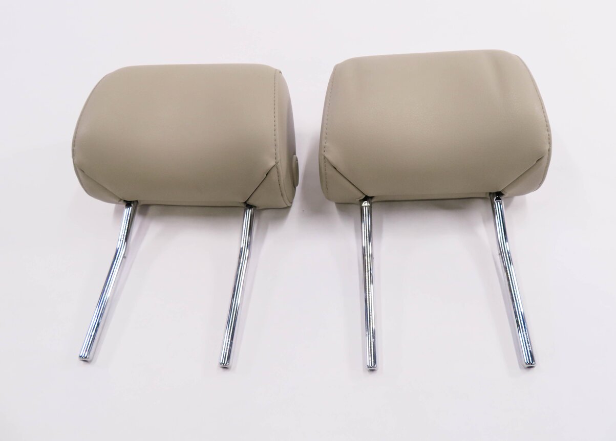 Thumbnail 2: 2010 AUDI Q7 (4L) FRONT LEFT & RIGHT SEAT HEADREST SET (BEIGE LEATHER)