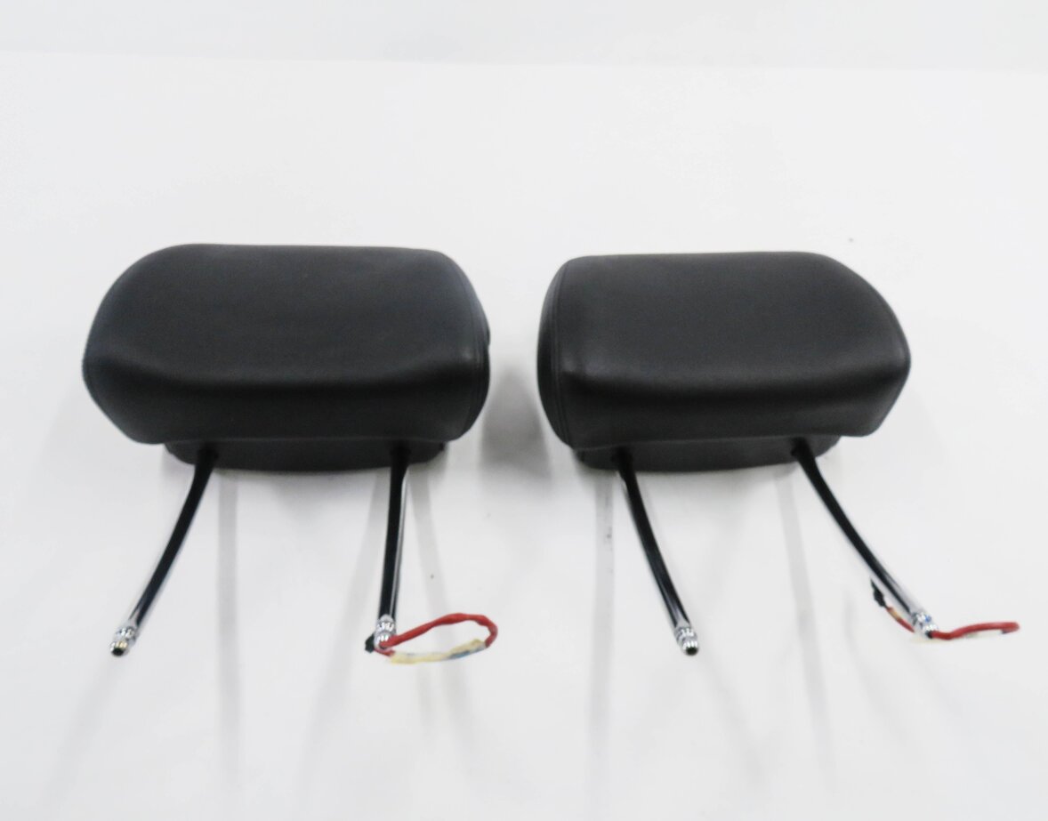 Thumbnail 2: 2009 BMW X5 (E70) FRONT LEFT & RIGHT ACTIVE SEAT HEADREST SET-2 (BLACK LEATHER)