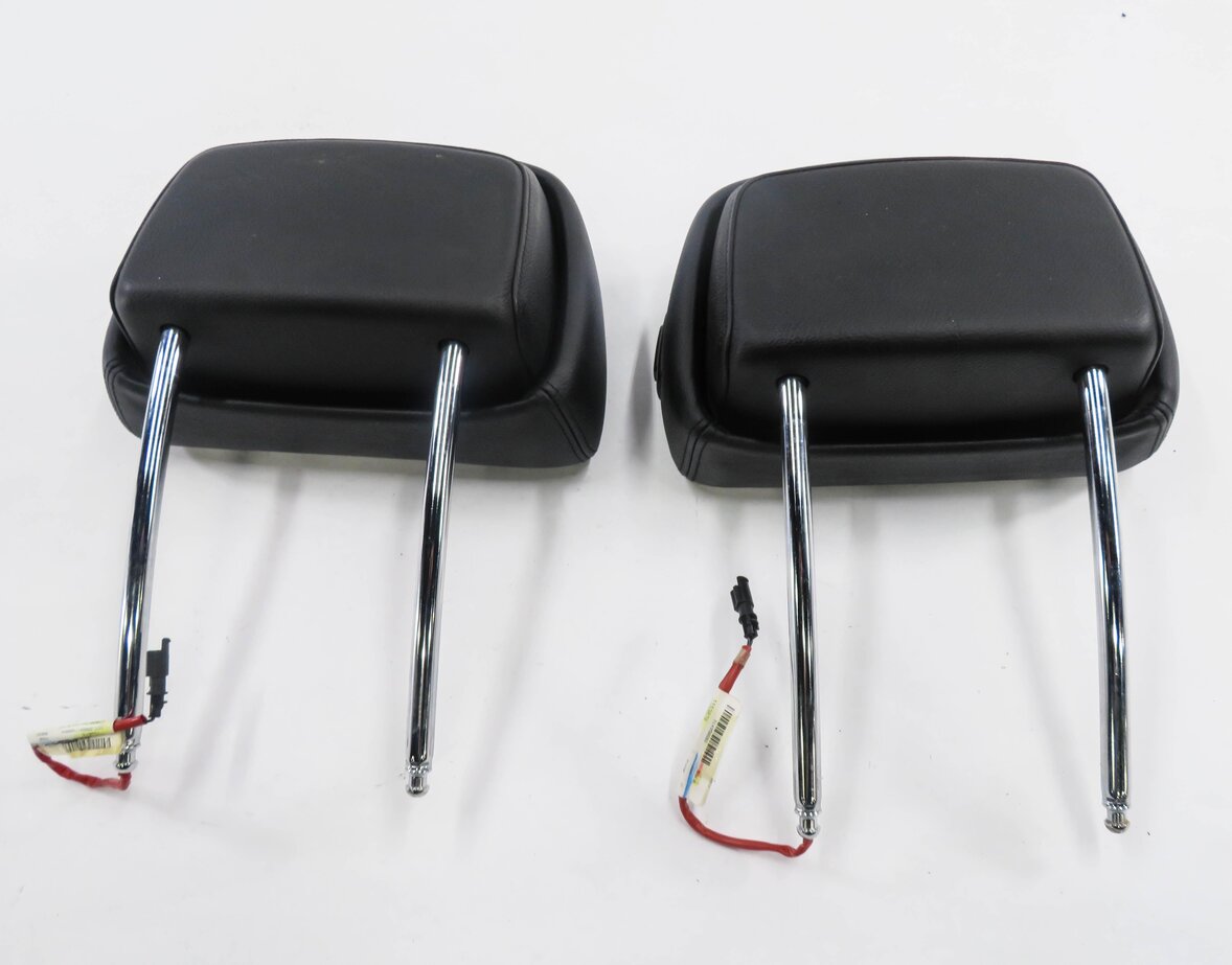 Thumbnail 7: 2009 BMW X5 (E70) FRONT LEFT & RIGHT ACTIVE SEAT HEADREST SET-2 (BLACK LEATHER)