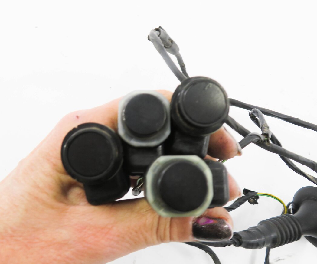 Thumbnail 6: 2009 BMW X5 (E70) REAR PDC PARK DISTANCE SENSOR SET-4 w/ HARNESS (BLACK)