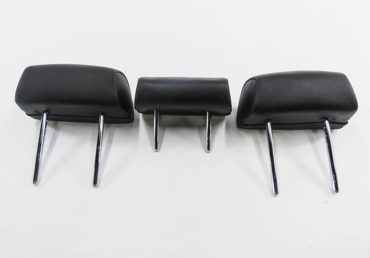 Thumbnail 7: 2009 BMW X5 (E70) REAR 2nd SECOND ROW SEAT HEADREST SET-3 (BLACK LEATHER LUSW)