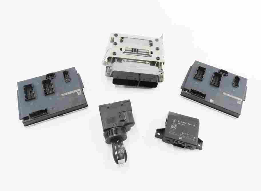 Thumbnail 2: 12 PORSCHE PANAMERA (970 G1) 3.6L M46 ENGINE ECM ECU IMMOBILIZER MODULE KEY SET