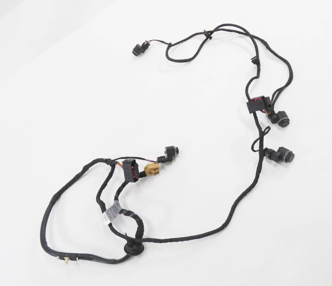 2014 AUDI A5 (B8 8T) REAR PDC PARK DISTANCE SENSOR SET & HARNESS (PHANTOM BLACK)