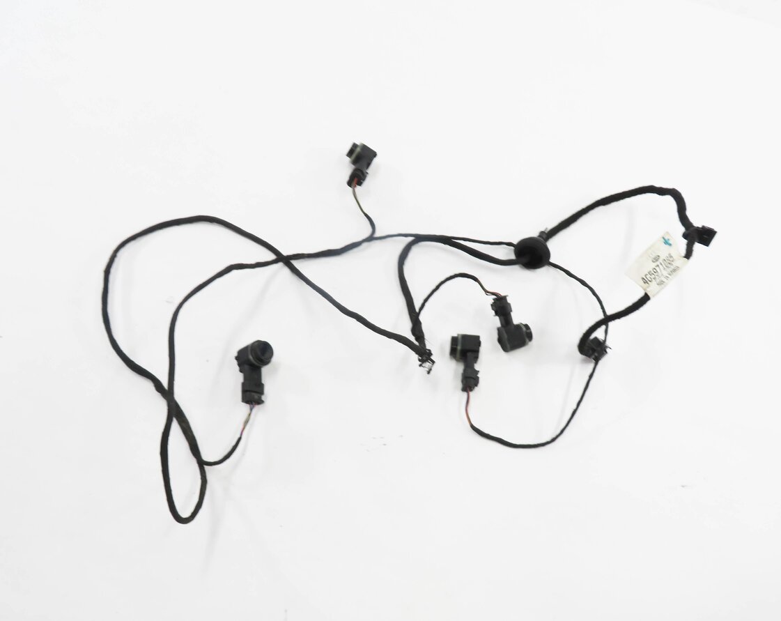 Thumbnail 2: 2013 AUDI A6 (C7) REAR PDC PARK DISTANCE SENSOR SET w/ HARNESS (PHANTOM BLACK)