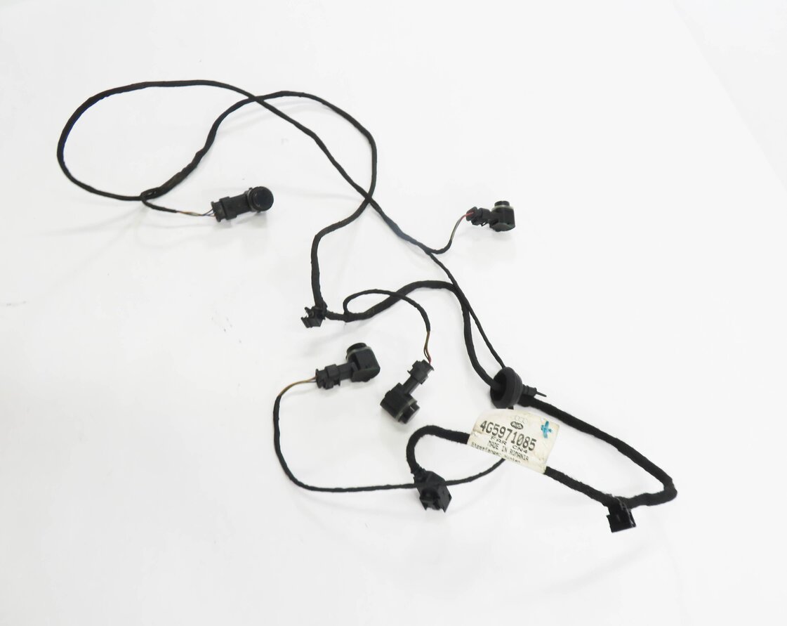 Thumbnail 4: 2013 AUDI A6 (C7) REAR PDC PARK DISTANCE SENSOR SET w/ HARNESS (PHANTOM BLACK)