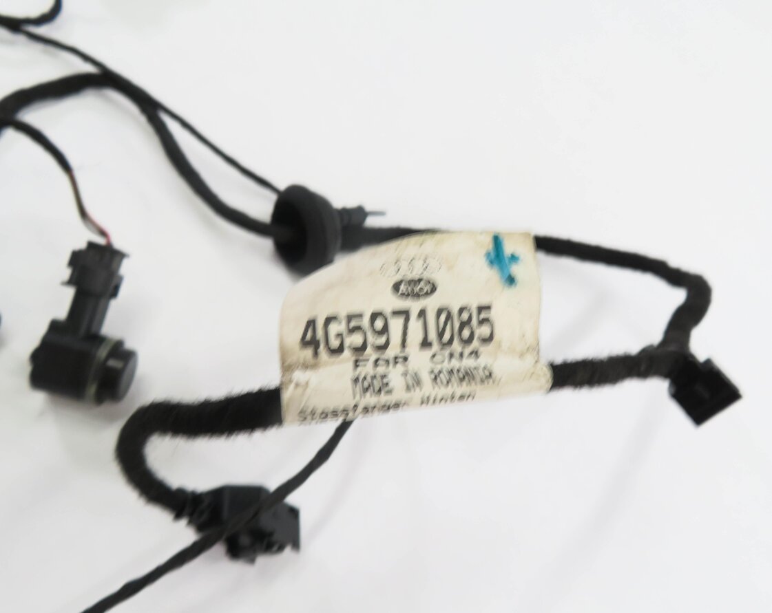 Thumbnail 5: 2013 AUDI A6 (C7) REAR PDC PARK DISTANCE SENSOR SET w/ HARNESS (PHANTOM BLACK)