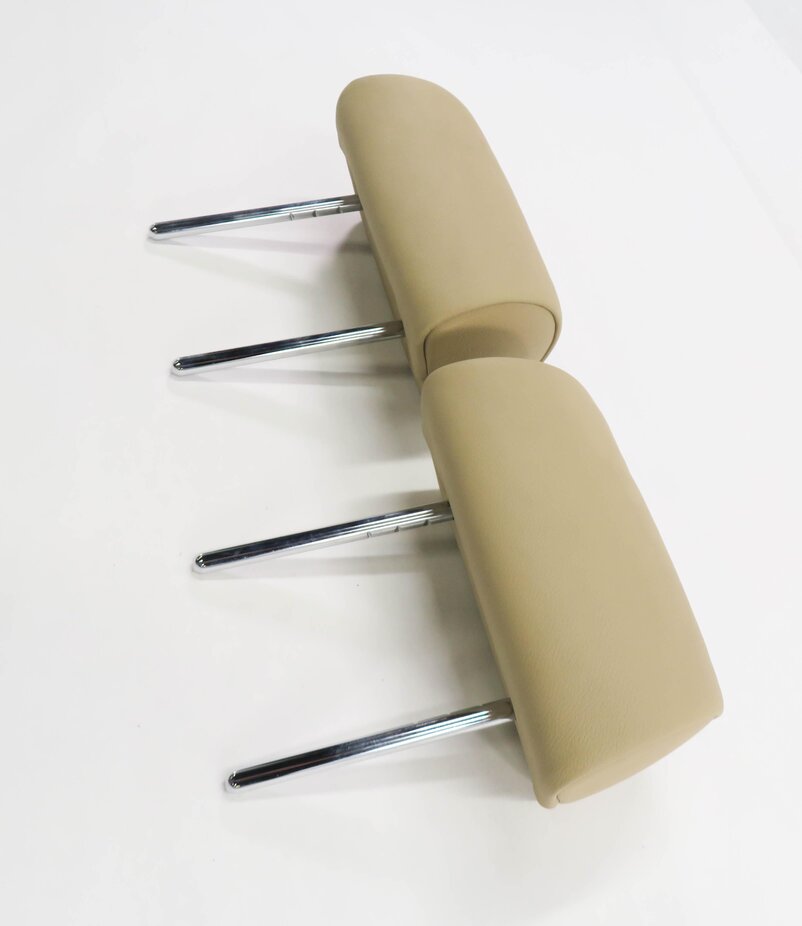 Thumbnail 4: 2012 BMW X5 (E70) LEFT & RIGHT REAR 2nd SECOND ROW SEAT HEADREST SET (BEIGE)