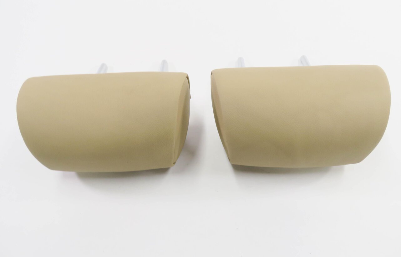 Thumbnail 5: 2012 BMW X5 (E70) LEFT & RIGHT REAR 2nd SECOND ROW SEAT HEADREST SET (BEIGE)