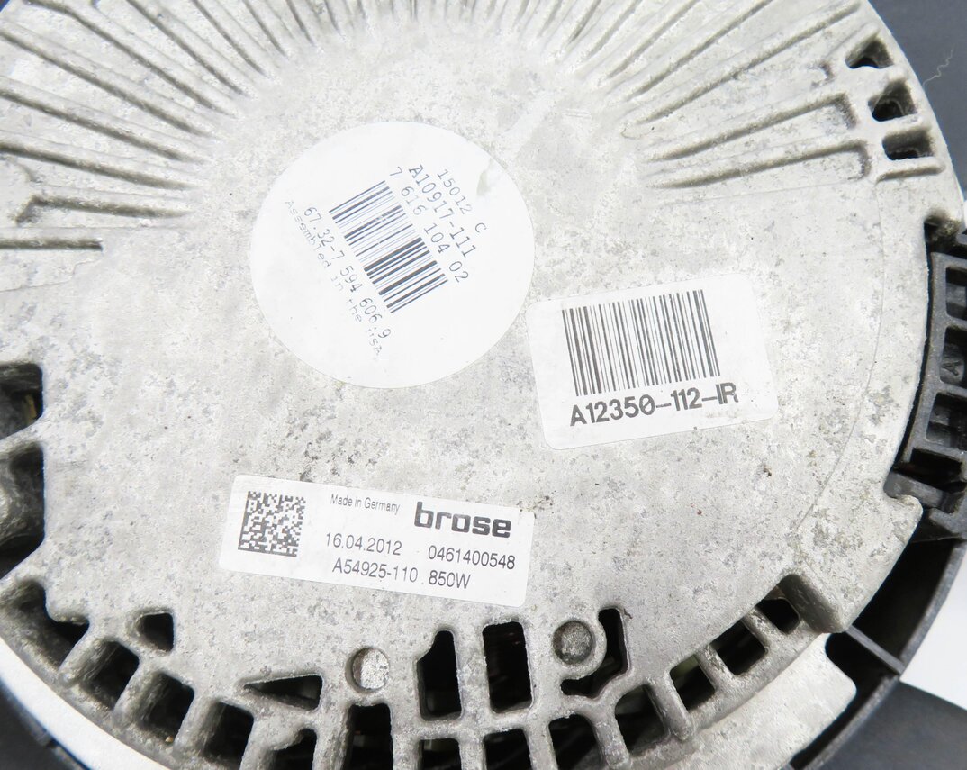Thumbnail 6: 2009-2014 BMW X5 X6 (E70 E71) 3.0L N55 TURBO / 3.0L DIESEL COOLING FAN 850 WATT
