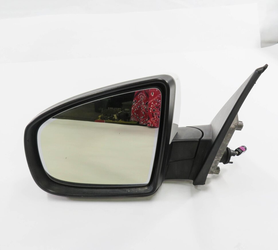 Thumbnail 2: 2010-2014 BMW X6 (E71) LEFT - PFOLD HEAT MEM AUTODIM CAMERA DOOR MIRROR (WHITE)