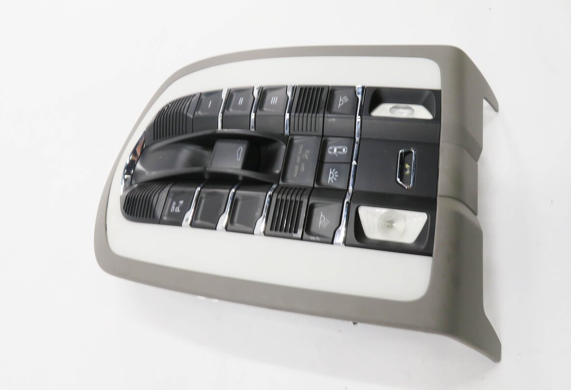 Thumbnail 3: 2012 PORSCHE PANAMERA (970 G1) FRONT DOMELIGHT MAP READING LIGHT LAMP (GRAY)