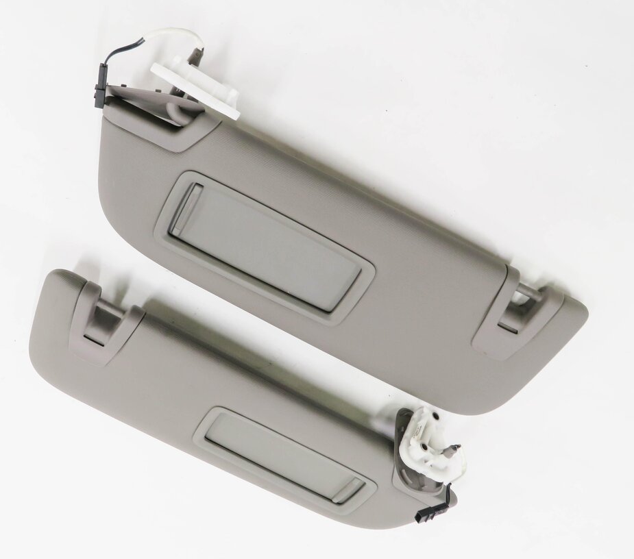 2010-2016 PORSCHE PANAMERA (970 G1) FRONT LEFT & RIGHT SUNVISOR SET (GRAY)