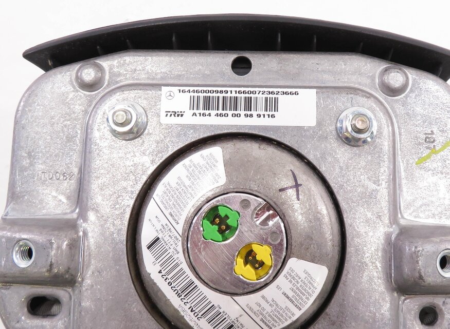 Thumbnail 7: 06-09 MERCEDES GL320 GL450 ML350 R350 (W164 X164) STEERING WHEEL AIRBAG (BLACK)