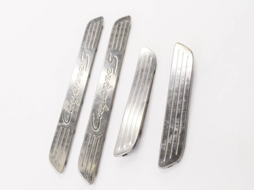 Thumbnail 3: 2011 PORSCHE CAYENNE (958) FRONT & REAR DOOR SILL STEP TRIM SCUFF PANEL TRIM SET