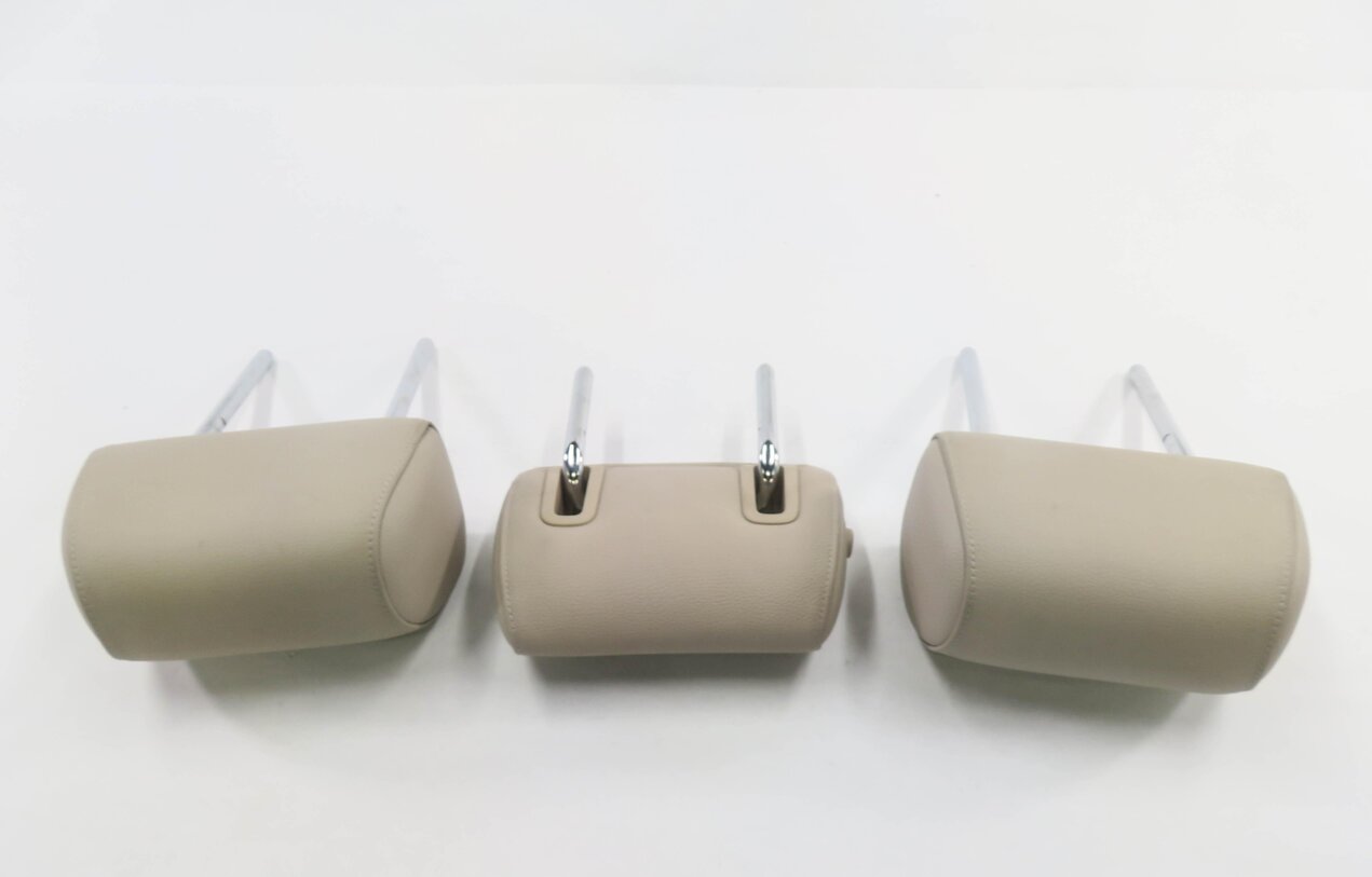 Thumbnail 6: 2012 BMW 528i (F10) REAR SEAT HEADREST SET-3 (OYSTER DAKOTA LEATHER LCCX)
