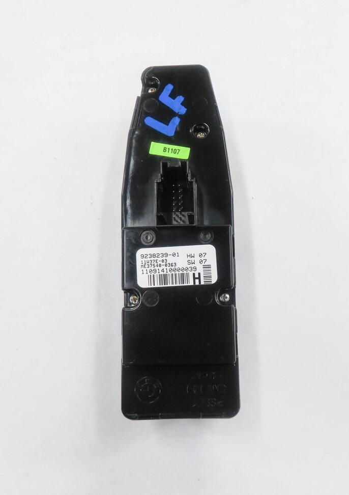 Thumbnail 6: 10-19 BMW 528i 535i 550i 650i M5 M6 X3 (F10 F12 F25) DRIVER P-FOLD WINDOW SWITCH