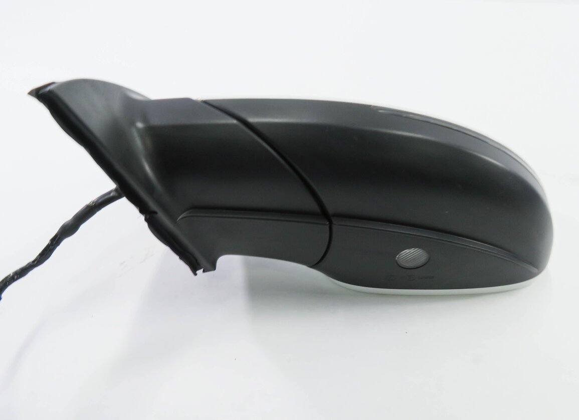 Thumbnail 7: 2013-2015 AUDI Q7 (4L) LEFT DRIVER P-FOLD BLIND SPOT DOOR MIRROR (WHITE 0Q)