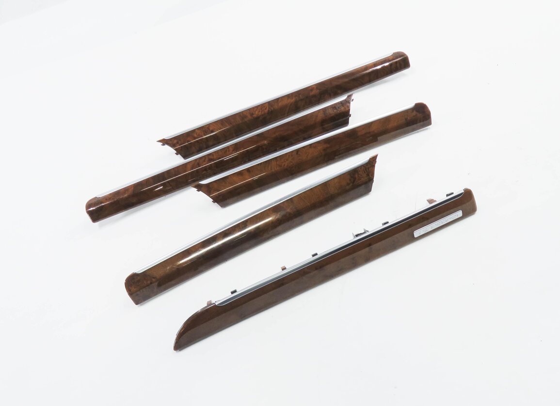 2014 AUDI Q7 (4L) DASH & DOOR WOOD GRAIN TRIM PANEL SET-5