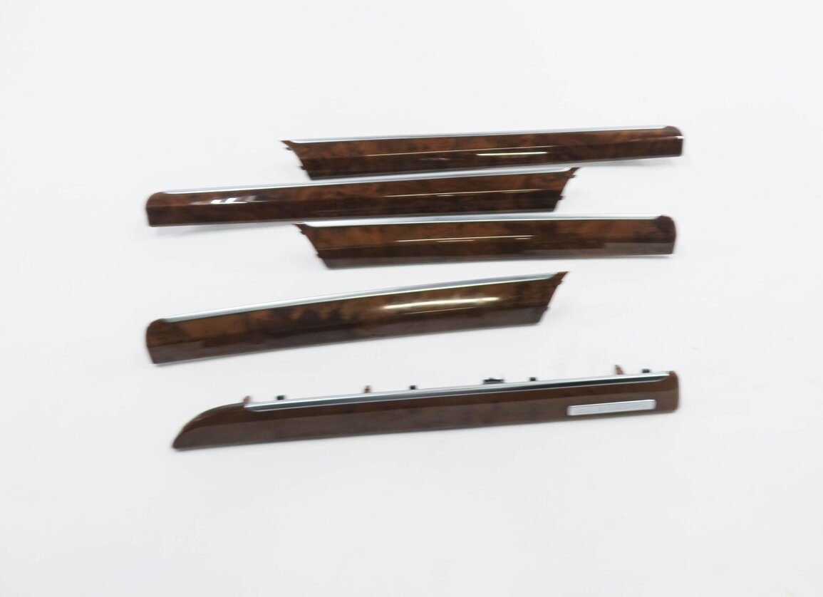 Thumbnail 2: 2014 AUDI Q7 (4L) DASH & DOOR WOOD GRAIN TRIM PANEL SET-5