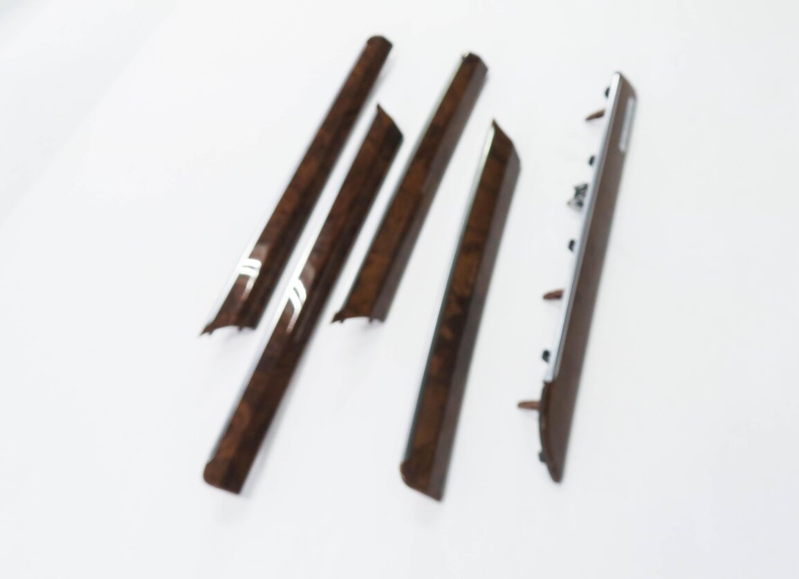 Thumbnail 3: 2014 AUDI Q7 (4L) DASH & DOOR WOOD GRAIN TRIM PANEL SET-5