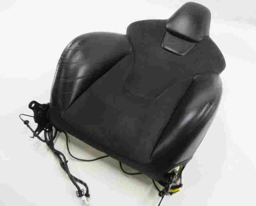 13-16 AUDI S4 (B8 8K) PASSENGER UPPER TOP HEATED SEAT CUSHION (BLACK ALCANTARA)