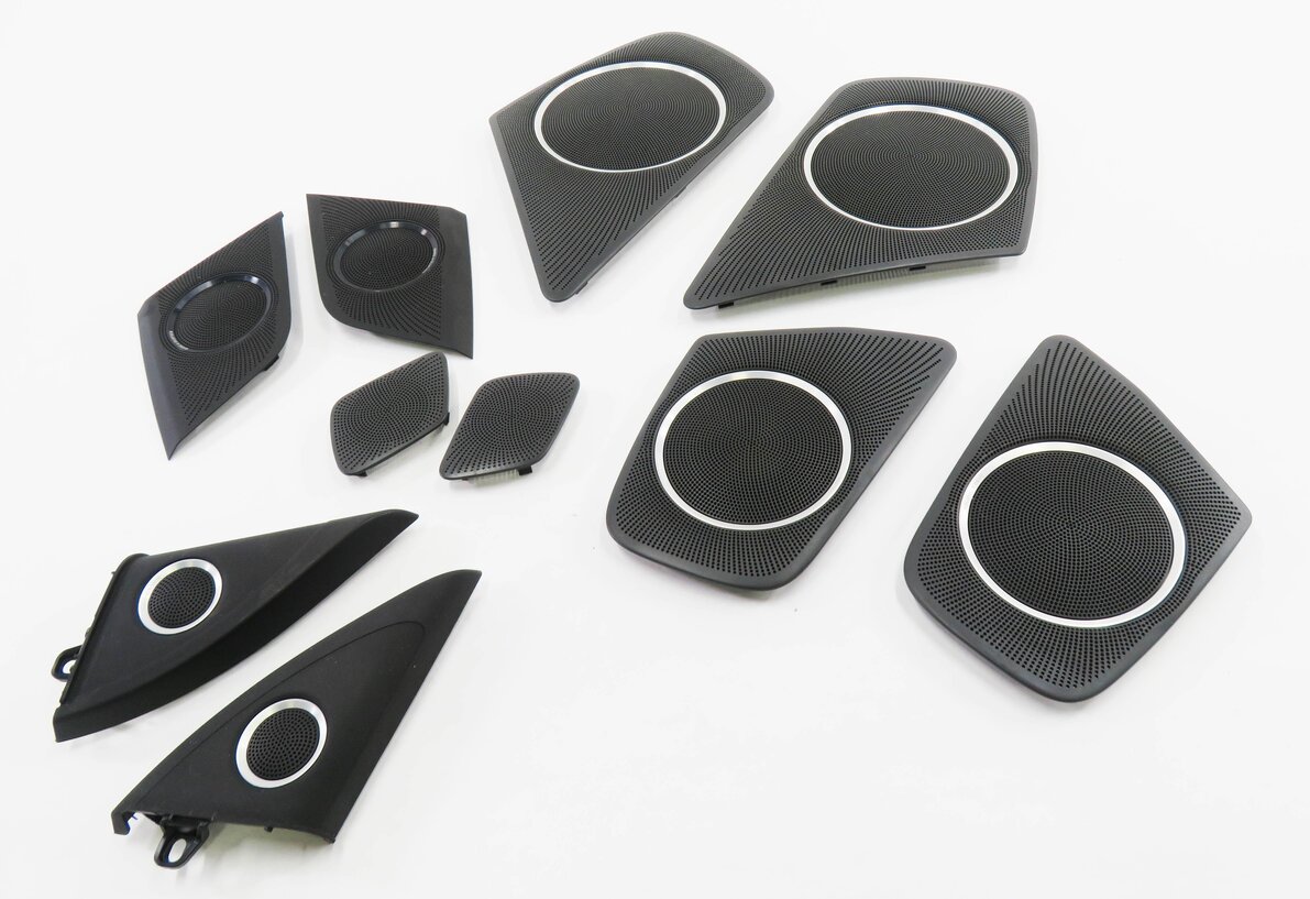 2015 AUDI S4 (B8 8K) BANG & OLUFSEN SPEAKER GRILLE TRIM PANEL SET-10
