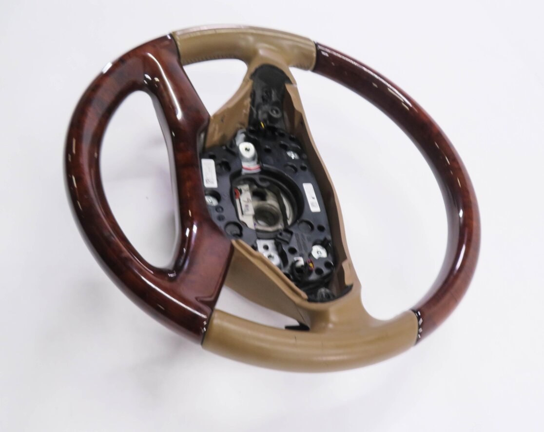 Thumbnail 4: 12-13 MERCEDES S350 S550 S600 (W221) LANE ASSIST STEER WHEEL (BROWN / WOOD)