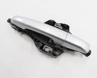 15-19 LAND ROVER DISCOVERY SPORT (L550) LEFT REAR PASSIVE DOOR HANDLE (SILVER)