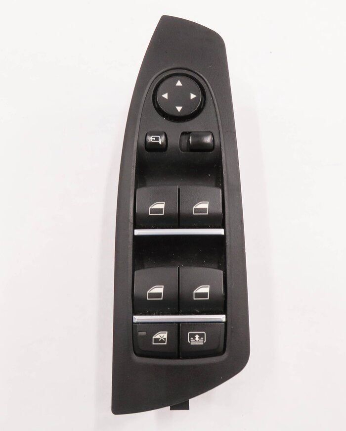 Thumbnail 2: 09-15 BMW 740i 750i 760i B7 (F01) DRIVER WINDOW SWITCH w/ SHADE & P-FOLD (BLACK)
