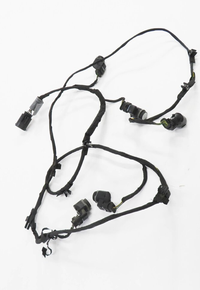 Thumbnail 3: 2012 BMW 750i (F01) FRONT PDC PARK DISTANCE SENSOR SET w/ HARNESS (ALPINE WHITE)