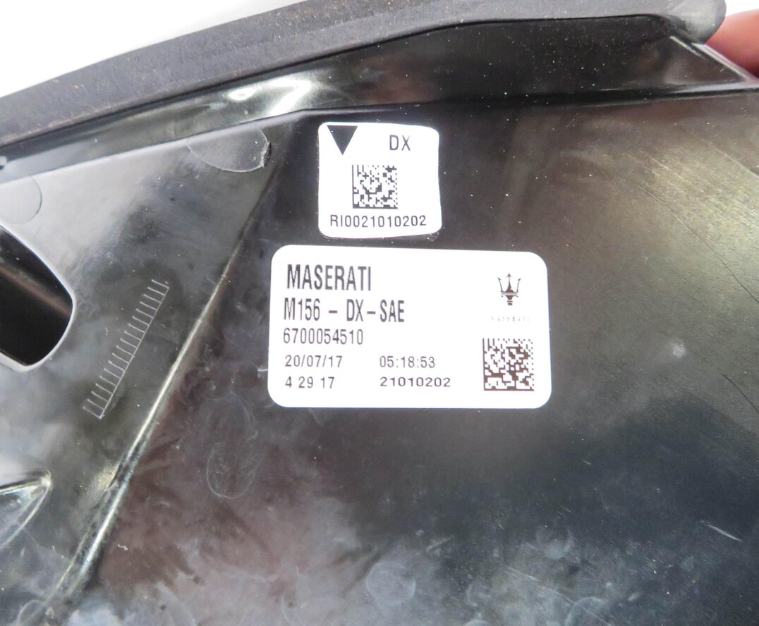 Thumbnail 7: 2018 MASERATI QUATTROPORTE (M156) RIGHT PASSENGER TAILLIGHT BRAKE LIGHT LAMP