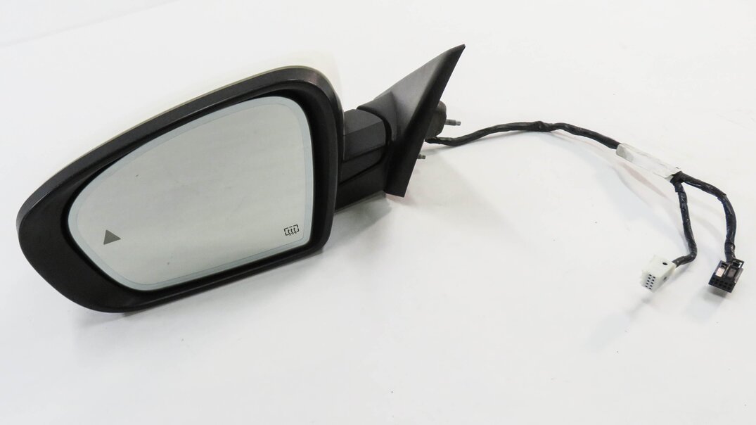 2018 MASERATI QUATTROPORTE S (M156) LEFT P-FOLD BLIND SPOT DOOR MIRROR (WHITE)
