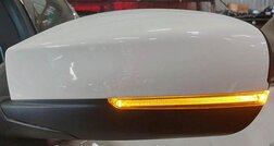 Thumbnail 2: 2018 MASERATI QUATTROPORTE S (M156) LEFT P-FOLD BLIND SPOT DOOR MIRROR (WHITE)
