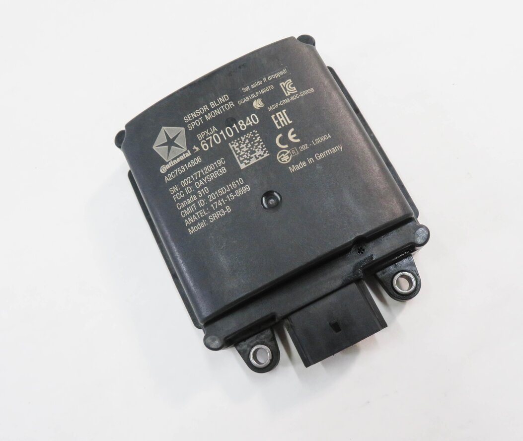 2018 MASERATI QUATTROPORTE S (M156) BLIND SPOT RADAR CONTROL MODULE