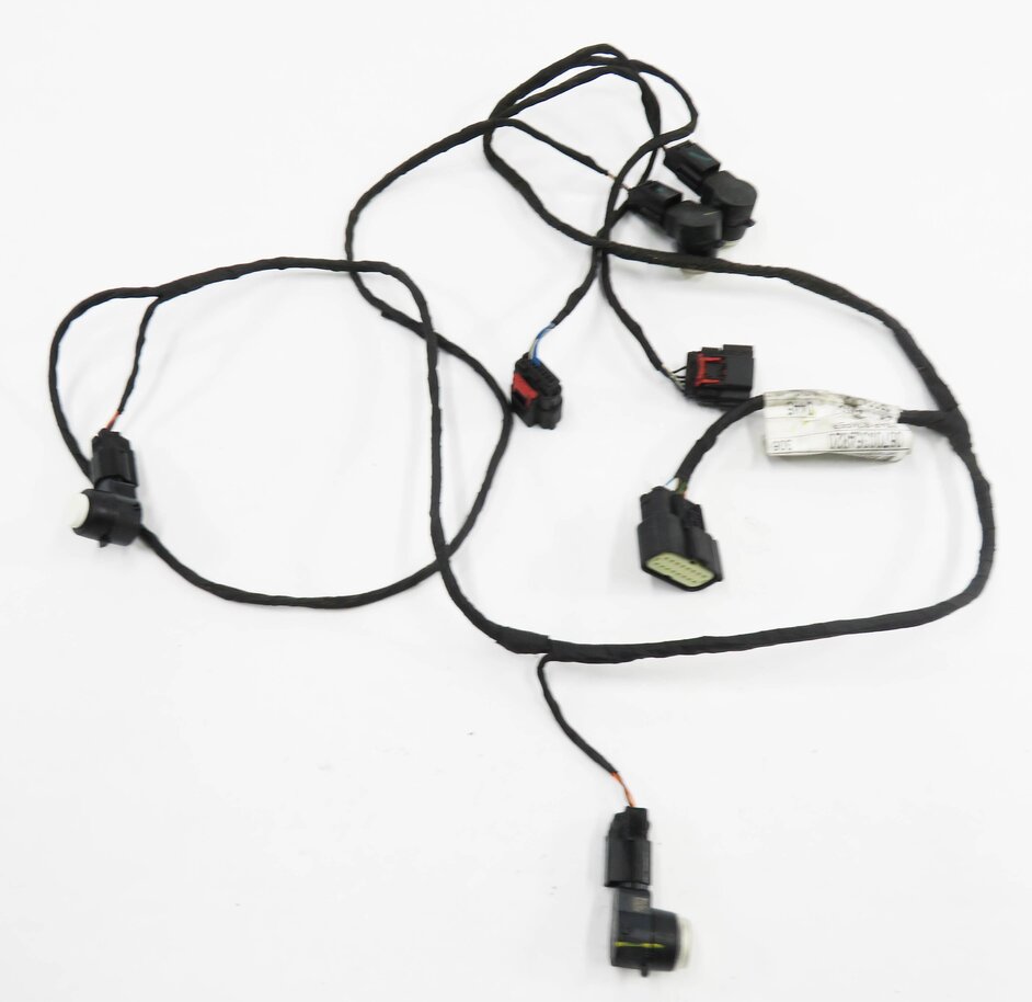 Thumbnail 2: 2018 MASERATI QUATTROPORTE S (M156) REAR PDC PARK SENSOR SET w/ HARNESS (WHITE)