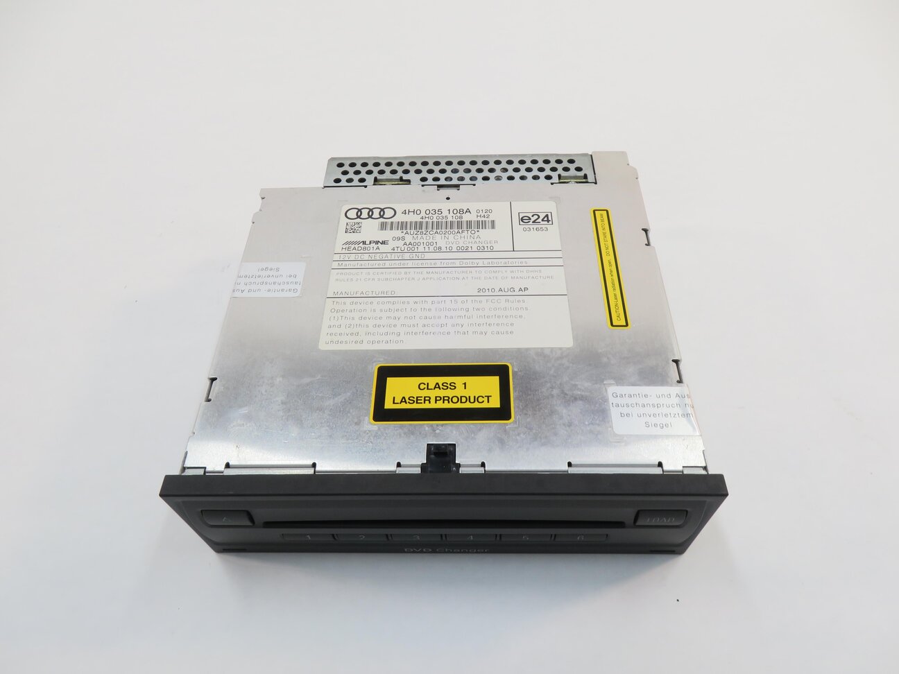 Thumbnail 3: 2011 AUDI A8 (D4 4H) RADIO STEREO 6-DISC DVD CD CHANGER