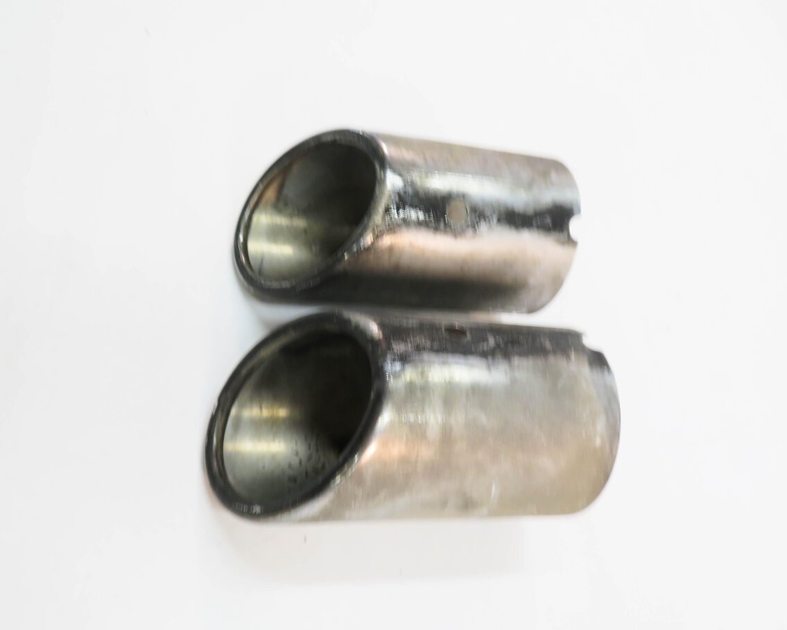 Thumbnail 4: 2011 AUDI A8 (D4 4H) LEFT & RIGHT MUFFLER PIPE EXHAUST TIP SET-2