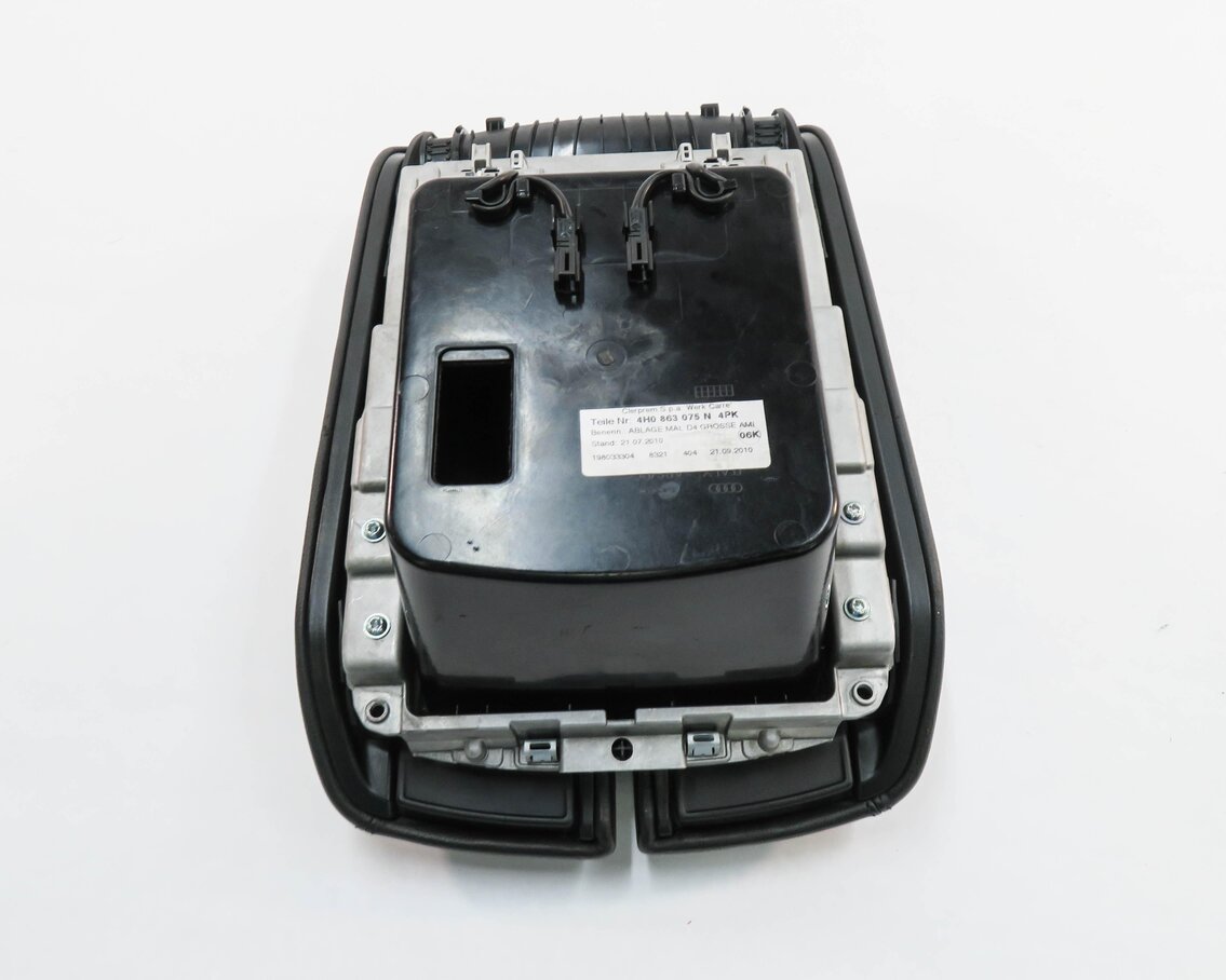 Thumbnail 7: 2010-2018 AUDI A8 S8 (D4 4H) FRONT CENTER CONSOLE COMPARTMENT ARMREST (BLACK)