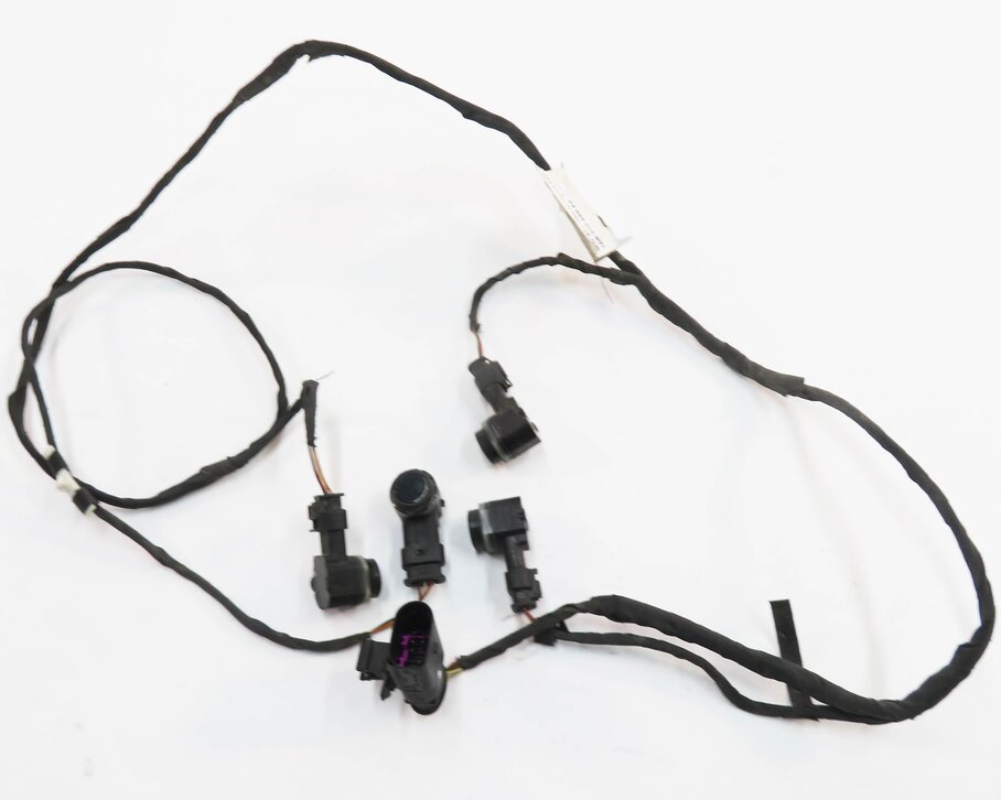 Thumbnail 2: 2011 AUDI A8 (D4 4H) REAR PDC PARK DISTANCE SENSOR SET w/ HARNESS (BLACK PEARL)