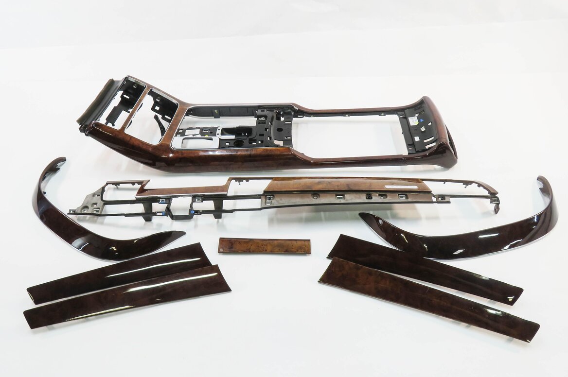Thumbnail 1: 2011 AUDI A8 (D4 4H) DASH DOOR CONSOLE TRIM PANEL SET (WOOD GRAIN)