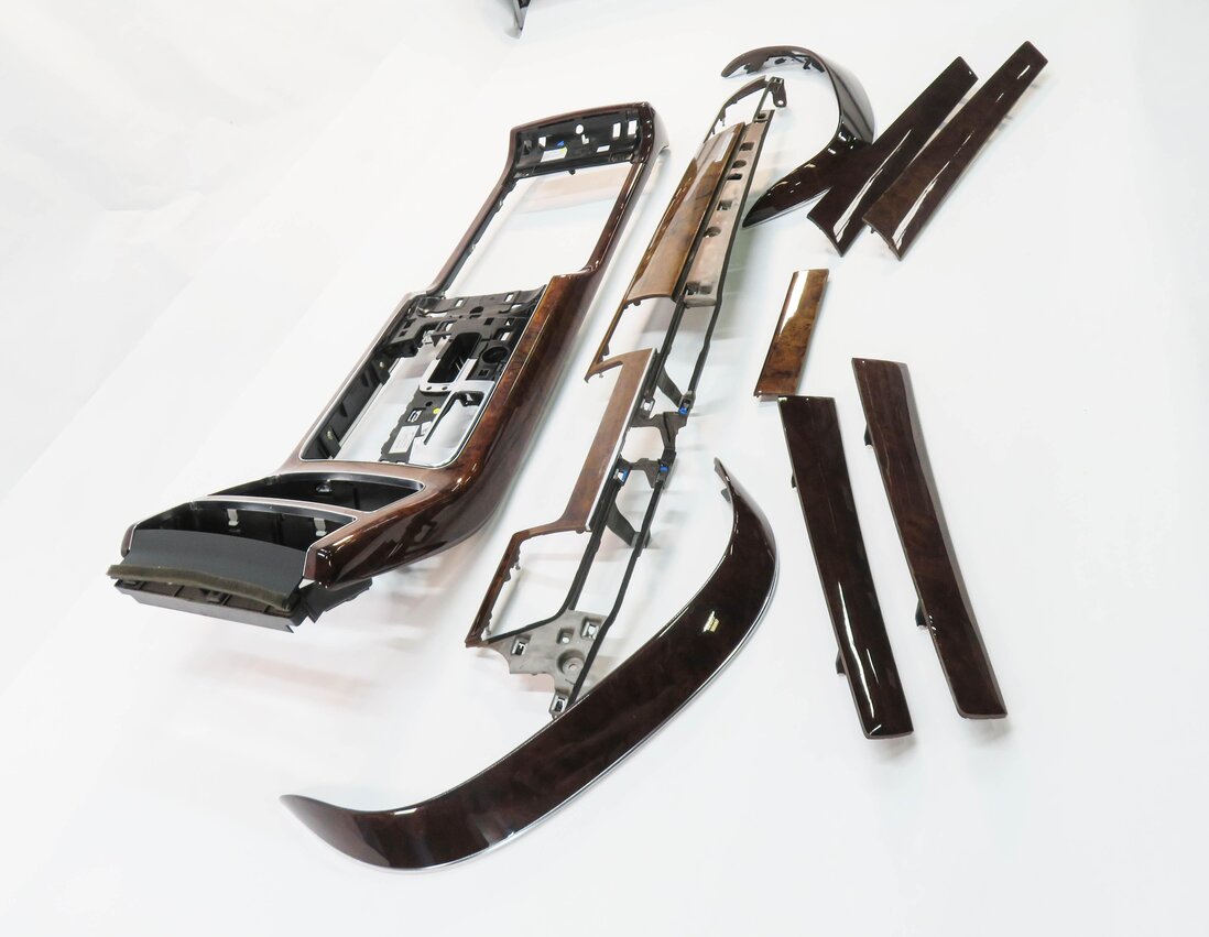 Thumbnail 13: 2011 AUDI A8 (D4 4H) DASH DOOR CONSOLE TRIM PANEL SET (WOOD GRAIN)
