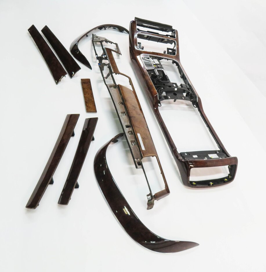 Thumbnail 14: 2011 AUDI A8 (D4 4H) DASH DOOR CONSOLE TRIM PANEL SET (WOOD GRAIN)