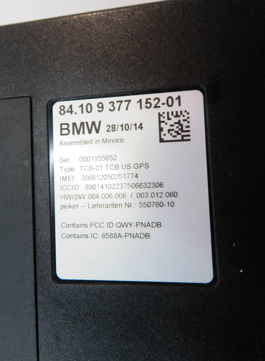 Thumbnail 7: 2015 BMW 328i (F30) BLUETOOTH TELEMATICS COMMUNICATION CONTROL MODULE