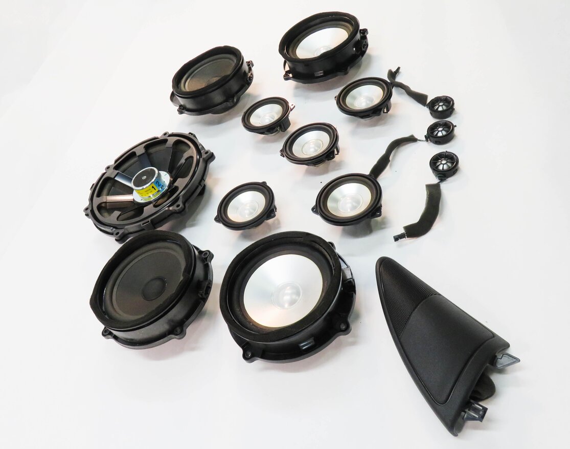 Thumbnail 4: 2006 RANGE ROVER SPORT (L320) HARMAN KARDON LOGIC-7 SUB SUBWOOFER SPEAKER SET-14