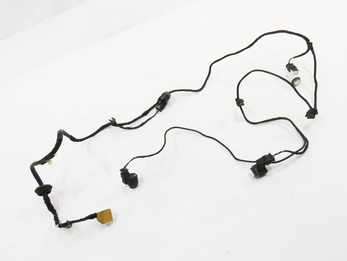 2013 AUDI S5 (B8 8T) REAR PDC PARK DISTANCE SENSOR SET-4 w/ HARNESS (IBIS WHITE)