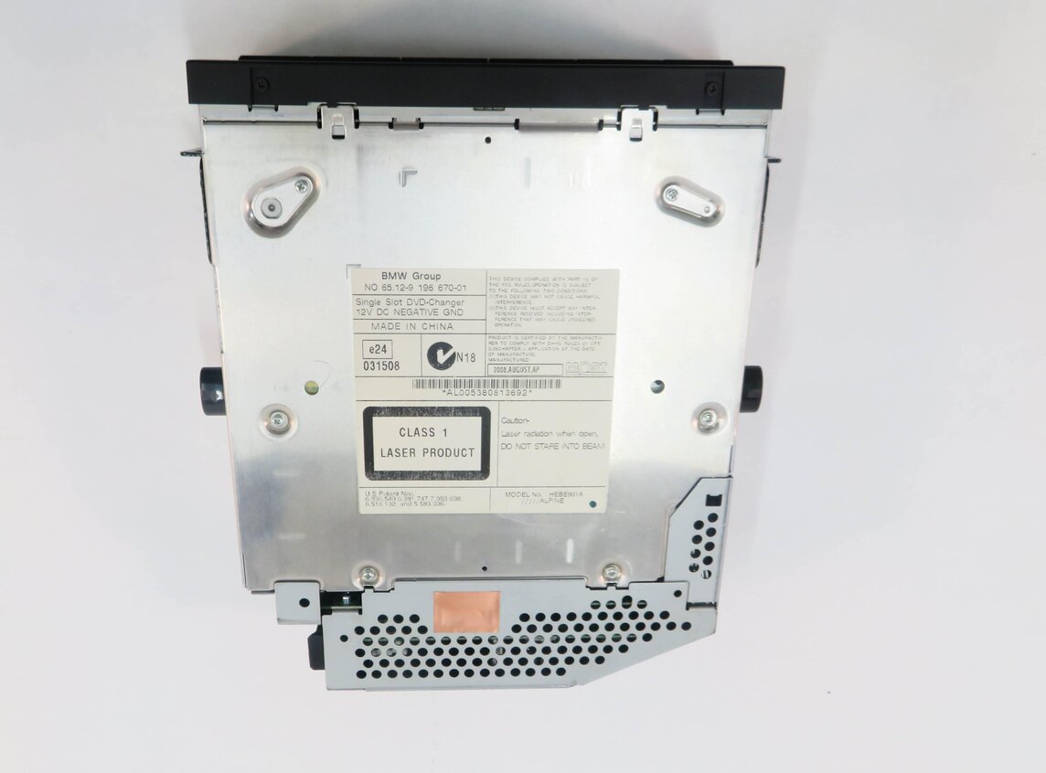 Thumbnail 6: 2008-2010 BMW 750i X5 X6 Z4 (F01 E70 E71 E89) VIDEO PLAYER 6-DISC DVD CHANGER